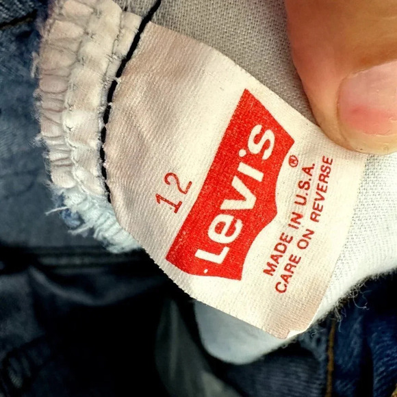 Vintage Levis 505 Womens size 12 USA Made High Waist Tapered Denim Baggy 80s 90s - Picture 8 of 16
